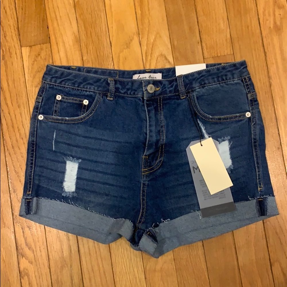 Denim shorts